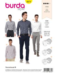 Burda Style B6874 Menswear Sewing Pattern