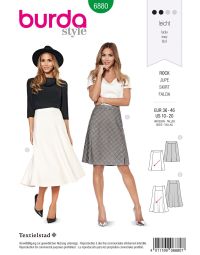 Burda Style B6880 Skirt Sewing Pattern