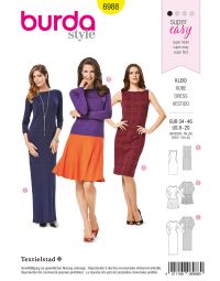 Simplicity B6988 Burda Style Dress Sewing Pattern
