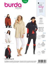 Burda B7700 Jacket Sewing Pattern