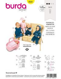 Burda B8591 Doll Clothes Sewing Pattern