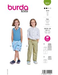 Burda Style Pattern 9224 Children's Pants