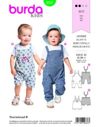 Burda Style Pattern B9337 Baby's Bidded Trousers