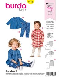 Burda Style Pattern B9348 Baby's Loose Dress
