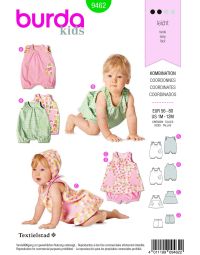 Burda Style B9462 Kids Coordinates Sewing Pattern
