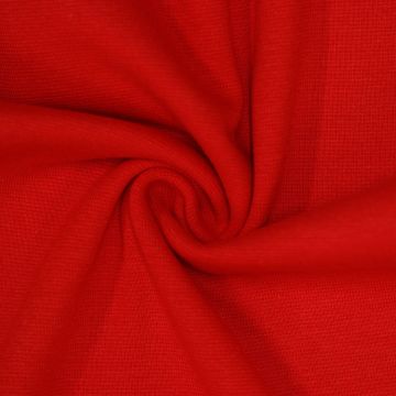 Rib Knit Trim Fine Red