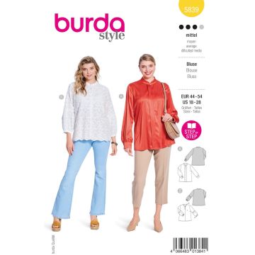 Burda Style Pattern 5839 Misses' Blouse