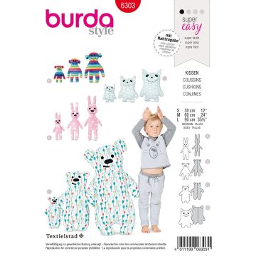 Burda Style Pattern 6303 Motif Pillows
