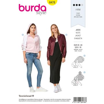 Burda Style Pattern B6472 Women’s Pleated Trousers