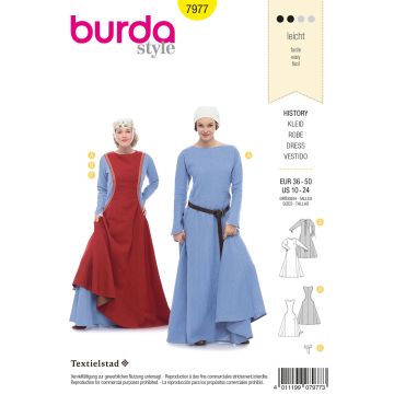 Burda B7977 History Dress Sewing Pattern