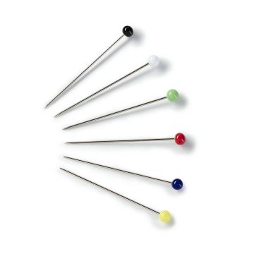 Glass-headed Pins No. 9 assorted col 0.60 x 30 mm #PR029265