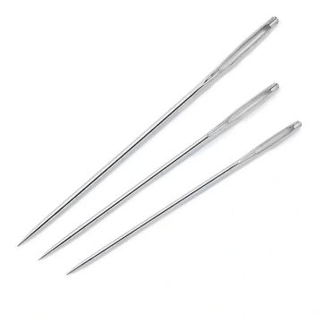 Embroidery Needles Tapestry blunt point No. 24 silver col 0.80 x 37 mm