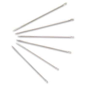 Leather needles with triangular point No. 7 0.70 x 36 mm si col