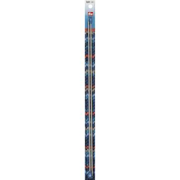 Single-pointed Knitting Pins alu  pearl grey 40 cm 3.00 mm
