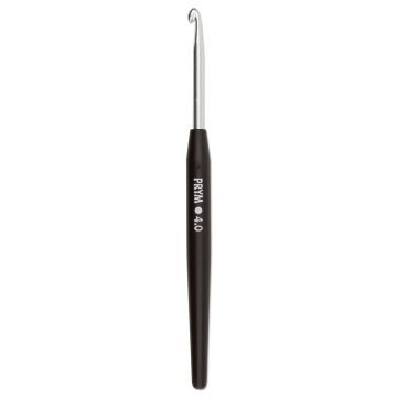 Crochet Hooks for wool Soft alu  silver col 14 cm 4.00 mm