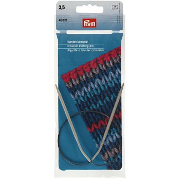 Circular Knitting Pins alu  pearl grey 40 cm 3.50 mm