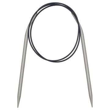 Circular Knitting Pins alu  pearl grey 80 cm 5.00 mm