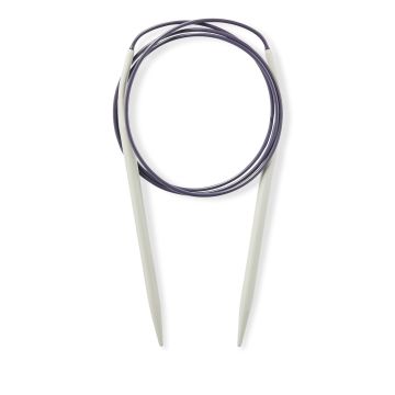 Circular Knitting Pins alu  pearl grey 100 cm 5.50 mm