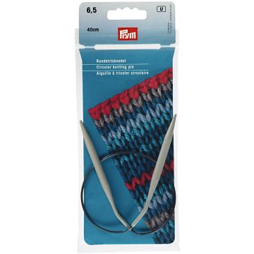 Circ knit pins alu 6.50/40 grey