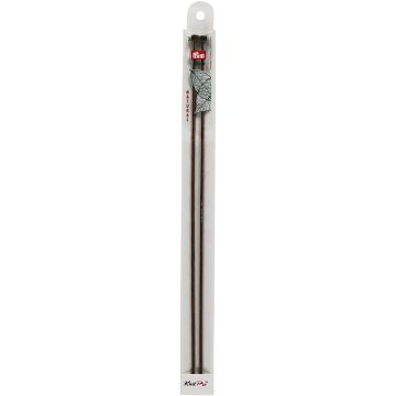 Single-pointed knitting pins with knob NATURAL 35 cm 3.00 mm