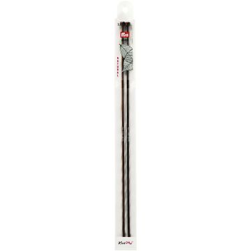 Single-pointed knitting pins with knob NATURAL 35 cm 3.25 mm