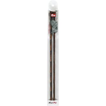 Single-pointed knitting pins with knob NATURAL 35 cm 5.00 mm
