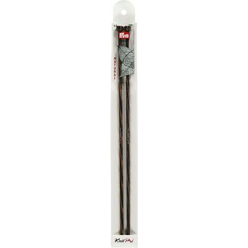 Single-pointed knitting pins with knob NATURAL 35 cm 5.50 mm