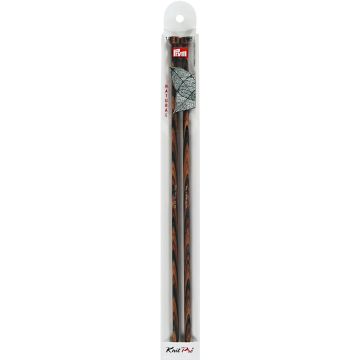 Single-pointed knitting pins with knob NATURAL 35 cm 7.00 mm