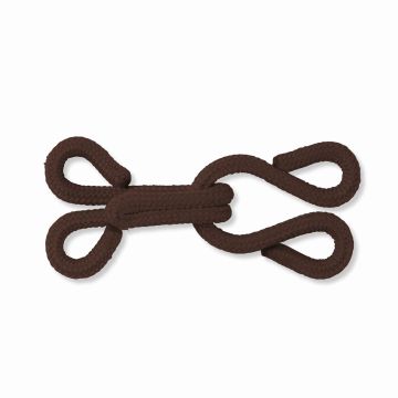 Fur Hooks and Eyes brown covered #PR261454