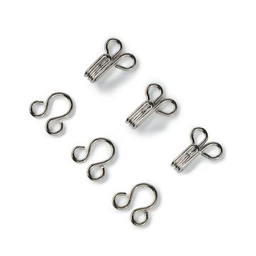 Hooks and Eyes brass 2 silver col #PR263845