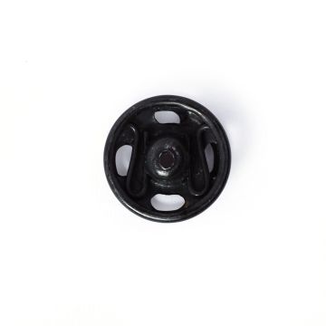 Sew-On Snap Fasteners brass black 9 mm