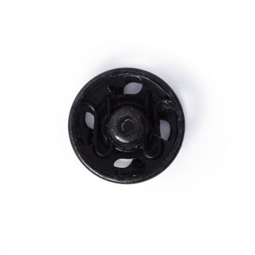 Sew-On Snap Fasteners brass black 11 mm
