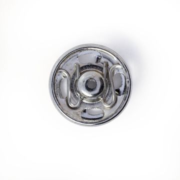 Sew-On Snap Fasteners brass silver col 11 mm