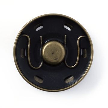 Sew-On Snap Fasteners brass antique brass 30 mm