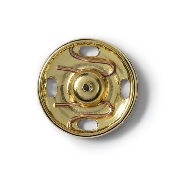 Sew-On Snap Fasteners brass gold col 17 mm