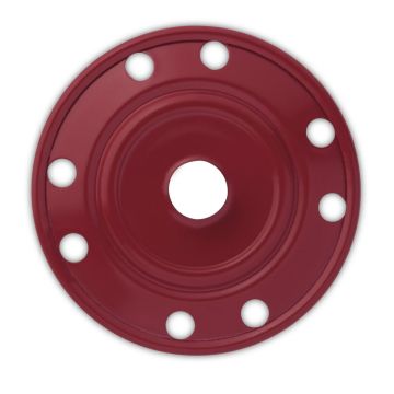 Sew-on snap fastener 35 mm dark red