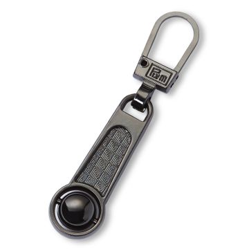 Zip puller Ball steel-coloured