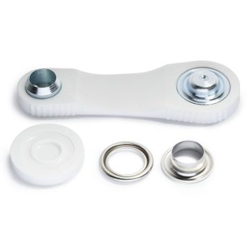 Eyelets and Washers brass silver col 11.0 mm