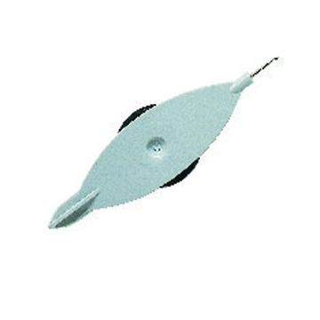 Tatting Shuttle plastic/steel 75 mm grey
