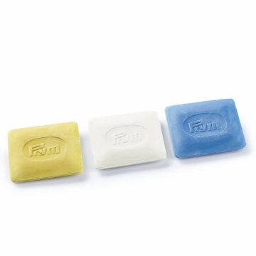Dressmaker's chalks slabs white/blue/yellow