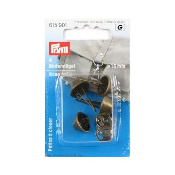 Base nails for bags  1 5mm ant. brass