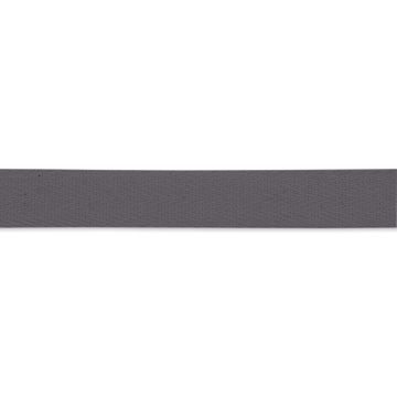 Cotton tape strong 15 mm grey