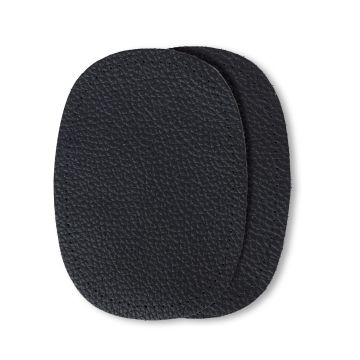 Patches nappa leather for sewing on 10x14 cm black