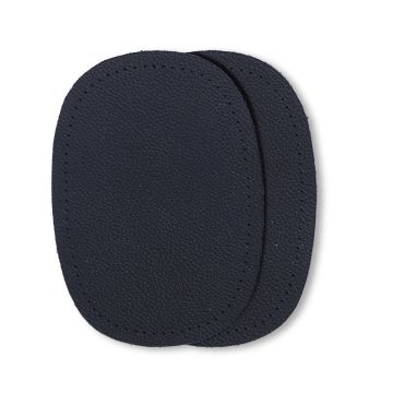Patches nappa leather for sewing on 14x10 cm dark blue