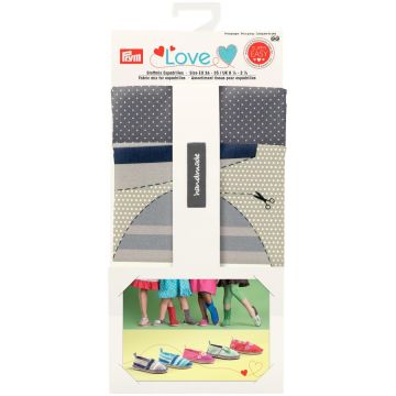 Prym Love Fabric mix for espadrilles grey