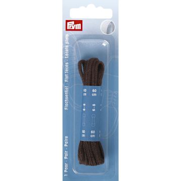 Flat laces 4x600 mm brown