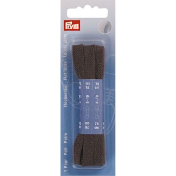 Flat laces 8x750 mm brown