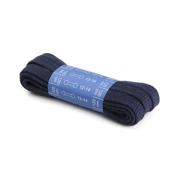 Flat laces 8x1200 mm navy blue