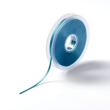 Satin ribbon 3 mm turquoise