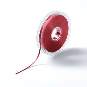 Satin ribbon 3 mm dark red
